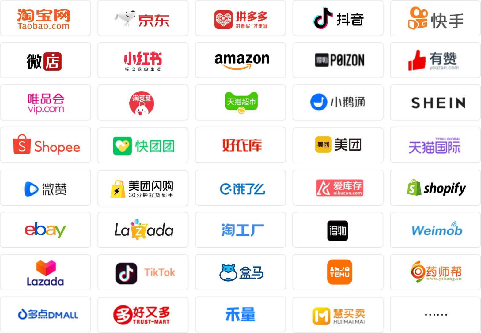 国内、跨境电商平台